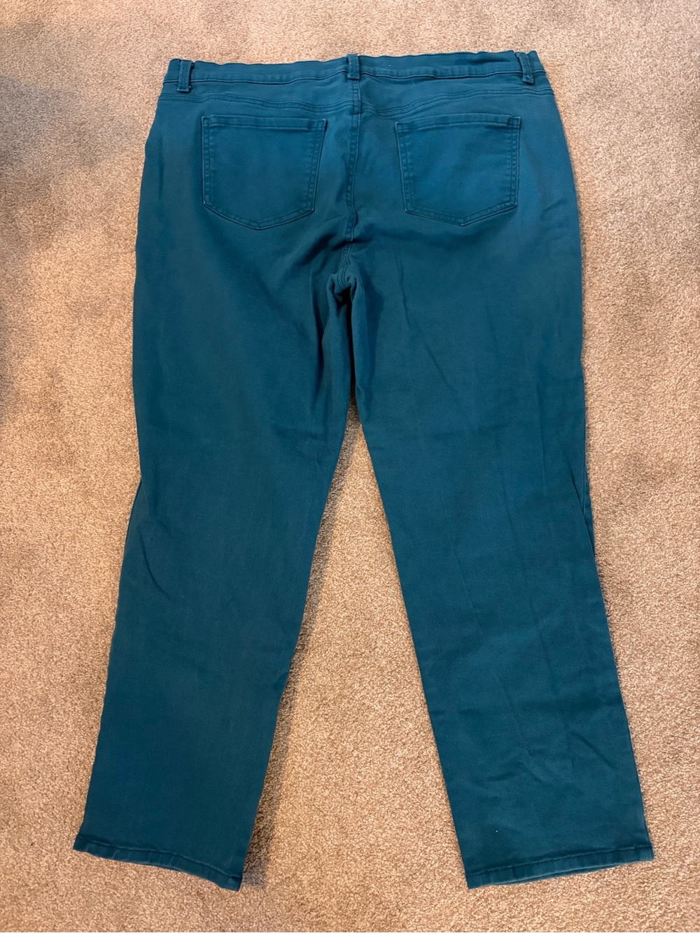 Gloria Vanderbilt Teal Skinny Jeans - Picture 3 of 4